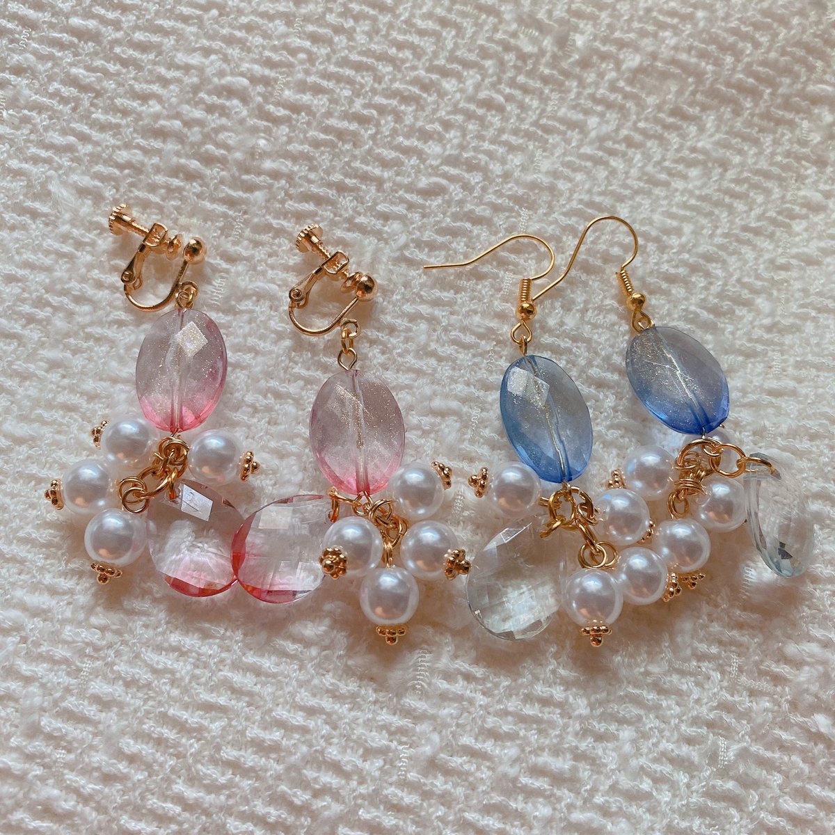 F__28k's tweet photo. アクセサリー作りに
ハマった私…
可愛いのができると気分��up
やる気もアップ𓂃 𓈒🌻*｡ﾟ

 #ハンドメイドアクセサリー 
 #ハンドメイド 
 #ハンドメイド好きさんと繋がりたい 
 #今日のたにゃの作品 https://t.co/t2yE0gEMCu