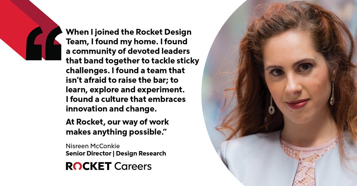 rocketdesign's tweet image. What makes working at #RocketDesign so special? Let’s hear what Nisreen Salka McConkie, Senior Director of Design Research, has to say about her experience at Rocket Design! #RocketDesignTeamMemberSpotlight