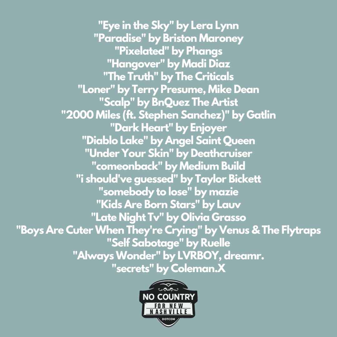 Big week for Nashville releases! We’ve got albums &amp; EPs from <a href="/LeraLynn/">LERA LYNN</a> <a href="/thisisphangs/">PHANGS</a> <a href="/ENJOYERMUSIC/">ENJOYER</a> along with fresh drops from <a href="/BristonMaroney/">Briston Maroney</a> <a href="/madidiaz/">madi diaz</a> <a href="/terrypresume/">TERRYFBABY🫗🦄</a> &amp; more! 

🎧 spoti.fi/3aq79EP