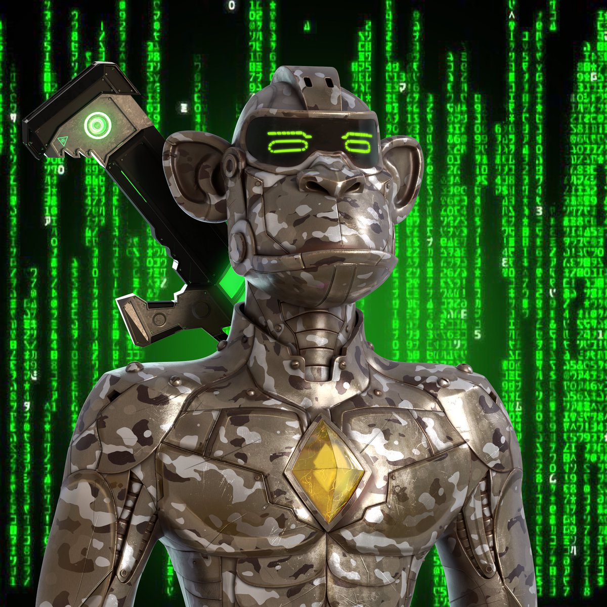 ◇◈◆ Zeldor, Master of The Monarchy. Their only goal is complete domination &amp; enslavement of their Millenabot brethren. 
The feared rulers of the MillenaVerse.

Join discord now before they hunt you down...
discord.gg/millenabots

#NFTCommmunity #NFTs #NFTGiveaways