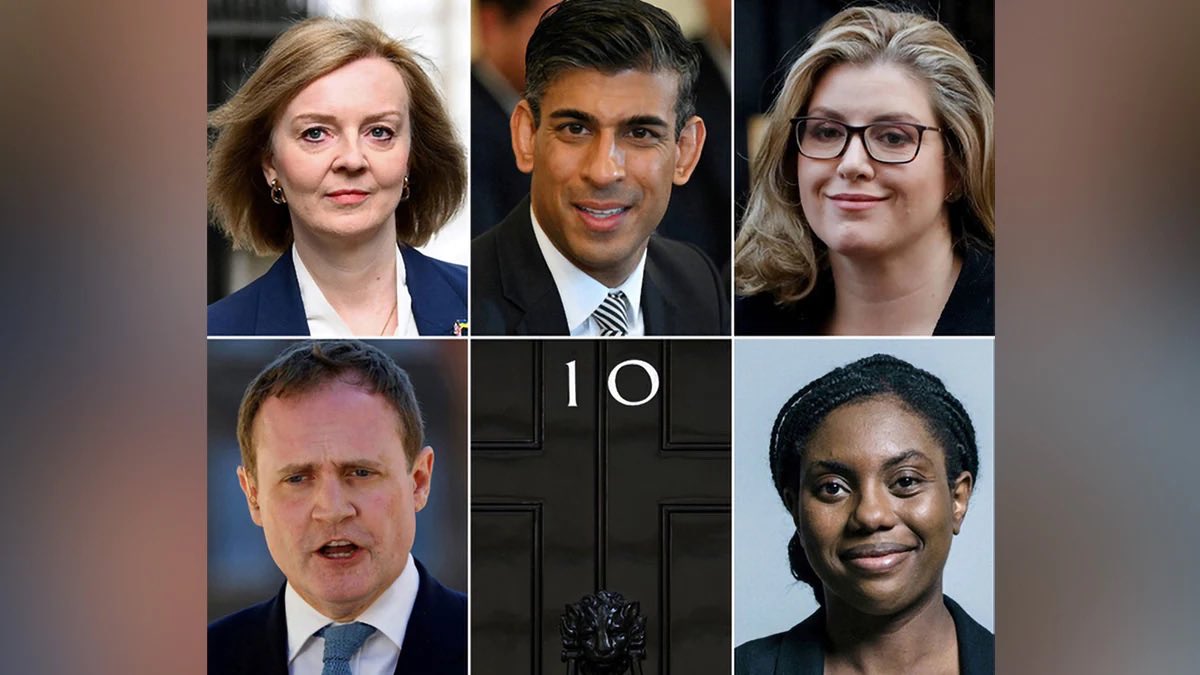 #London
#RishiSunak still favourite 2 become Britain’s PM A survey carried out amongst 1001 people just after 
the ITV debate on Sunday placed 
Rishi Sunak At the top followed by TomTugendhart. In the 3rd Position stood #PennyMordaunt followed by #LizTruss. 4th #Kemi Bedenoch.