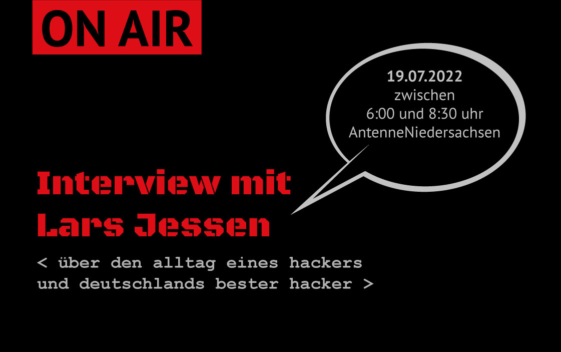 Wie sicher sind unsere privaten Daten? Unser Hacker Lars Jessen überraschte die Moderatoren von <a href="/AntenneNds/">AntenneNiedersachsen</a> mit Infos, die er in kurzer Zeit über sie herausgefunden hat.
Nicht verpassen und einschalten❗️
anders&amp;wach | AntenneNiedersachsen
🕕19.07.2022 zwischen 6:00 und 8:30 Uhr