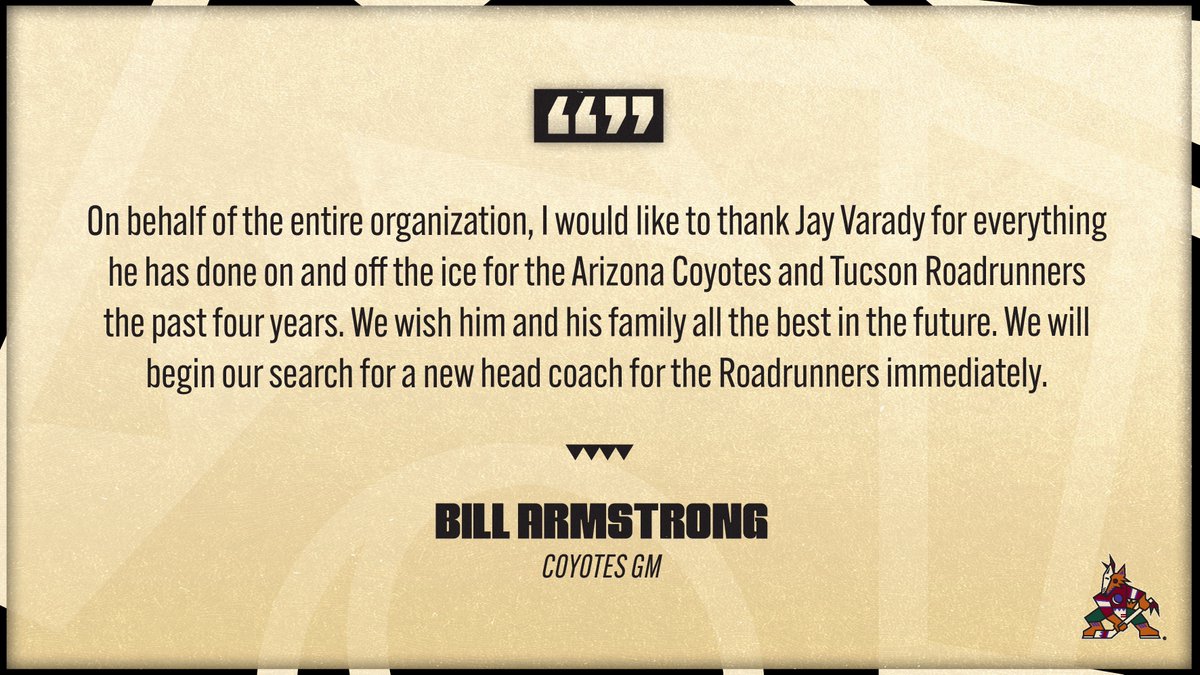 Arizona Coyotes tweet media