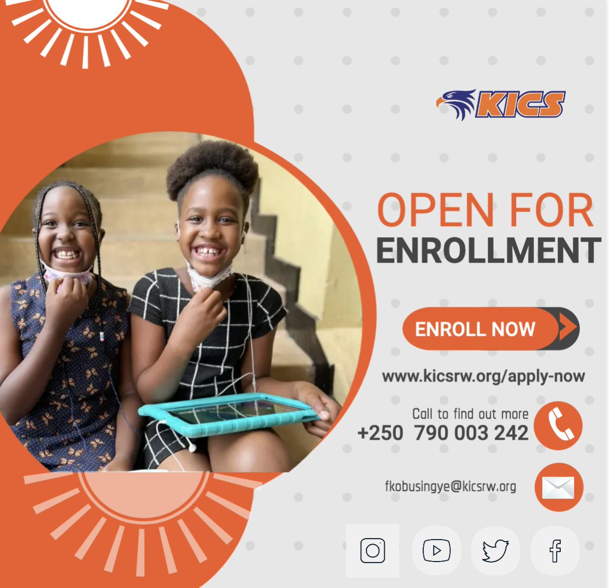 #KICSEnrollment 
#KICSRw