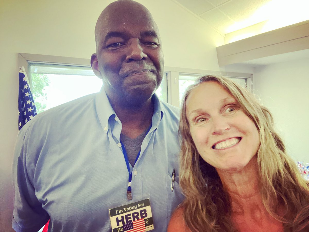 imaginarybar's tweet photo. @dailybeanspod @LiraForCongress @MuellerSheWrote @DGComedy Great #FlipItBlue segment! Best of luck to John Lira in #TX23!

#VA01 is another flippable district! 50% of the constituency is NEW after redistricting! @herb4virginia can tell you all about it! Just met him yesterday &amp; we are ready to send our #seditious147 incumbent packing! https://t.co/FWQxE2LqVf