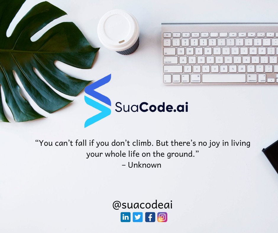 suacodeai's tweet photo. Another Monday, another opportunity to reach your goals
.
.
.
#suacodeai #mondaymotivaton #tech #africatech #edtech #100DaysOfCode #programming https://t.co/Upj5erTFXz