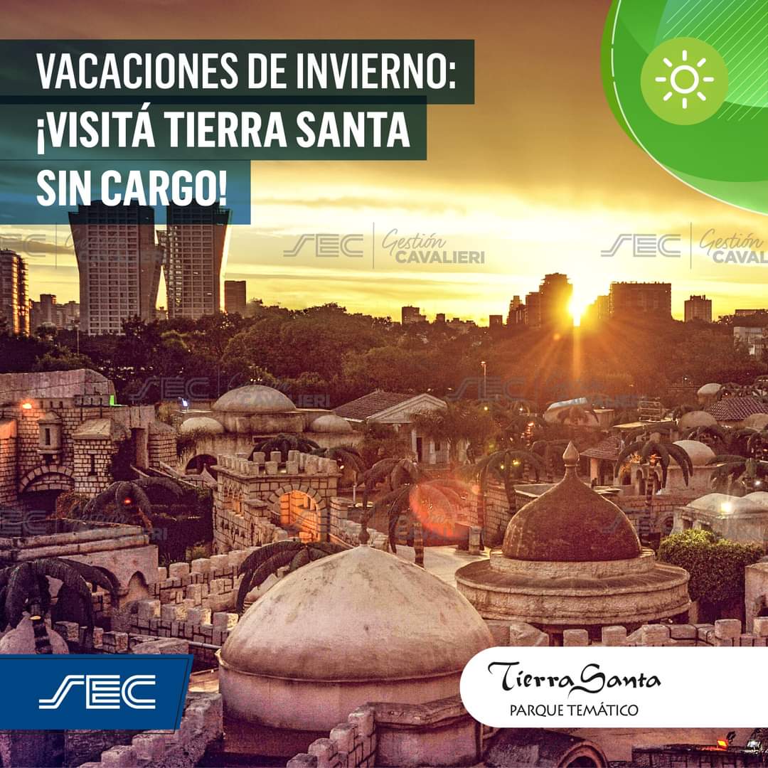 ¡VIVÍ LAS VACACIONES DE INVIERNO EN TIERRA SANTA CON ENTRADA SIN CARGO! 
¡Afiliados sin cargo!
🥰📆 viernes, sábados y domingos de vacaciones de ⏱12 a 20 hs (con permanencia en el Parque hasta las 22 hs)

ℹ️ Más información en tierrasanta.com.ar/TS-2022/

#SoyComercio #SoySEC
