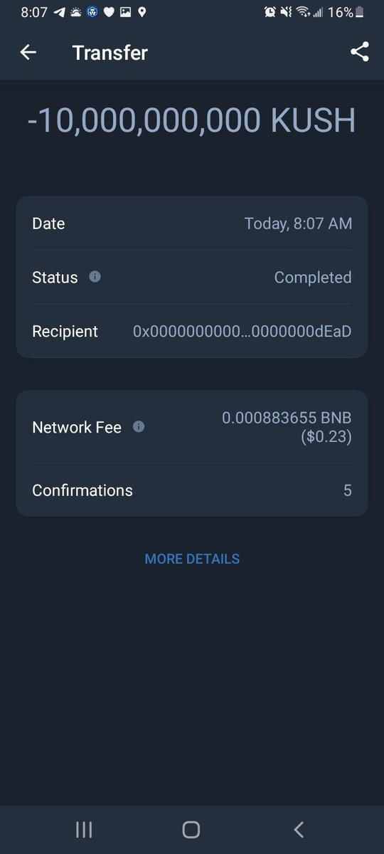 10 Billion Tokens has Just Been Burned from the Air-Drop, Buy-Back and Burn Wallet!!
🔥🔥🔥🔥🔥🔥🔥🔥🔥🔥🔥🔥