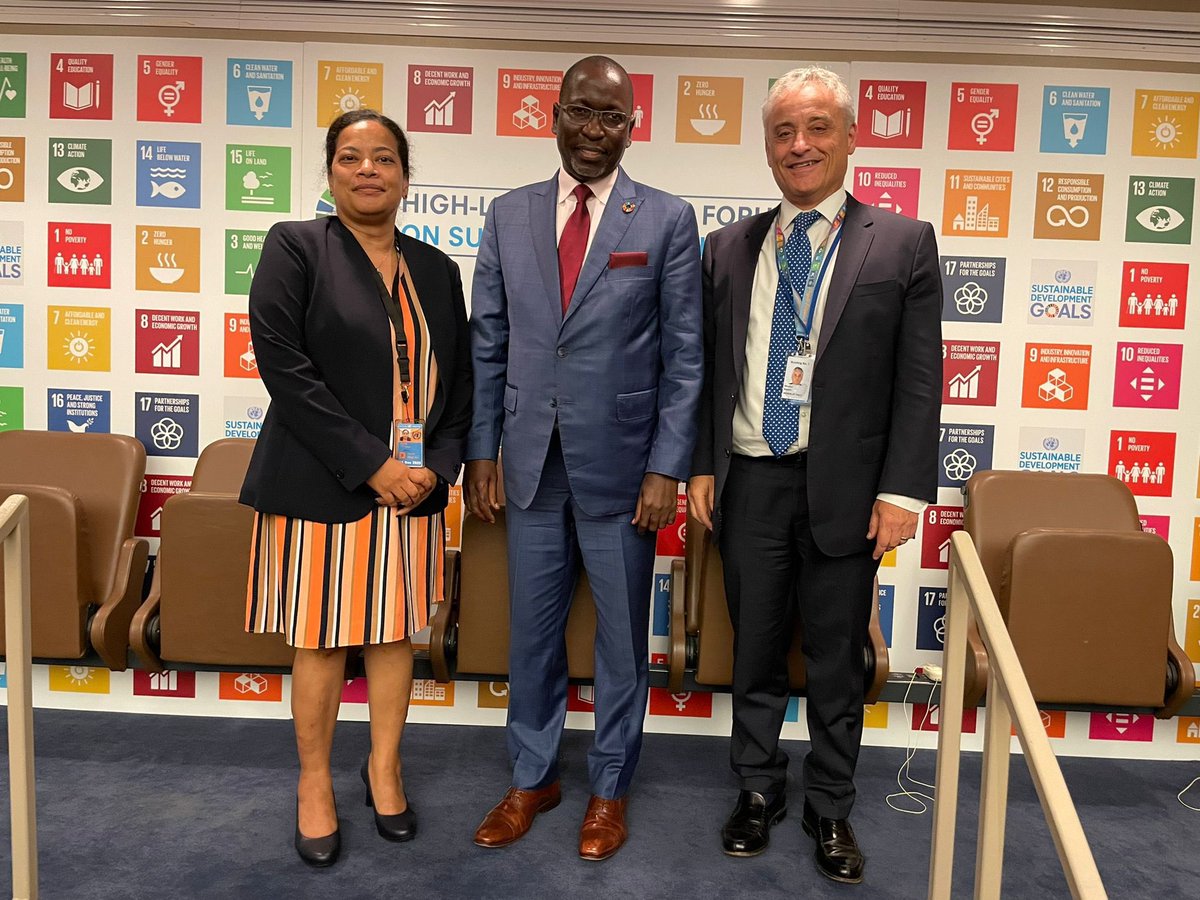 MauMassari's tweet photo. And it’s a wrap! After intense work together, we achieved the goal of adopting consensually this important #HLPF2022 Ministerial Declaration reaffirming our commitment to #2030Agenda. A good day for multilateralism.🙏@UNECOSOC for your trust in our cofacilitation. https://t.co/CE8A1EFRLr