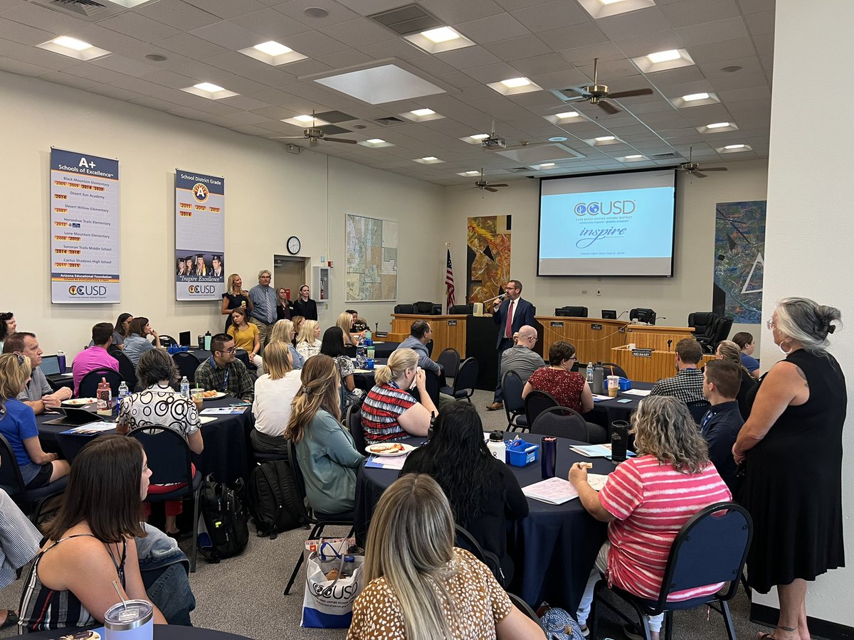 Ready to Go! <a href="/cort_monroe/">Cort Monroe Ed.D.</a> welcoming over 60 new teachers to the One Team family at <a href="/CaveCreekUSD93/">Cave Creek USD</a>. The best and brightest gearing up to serve our students.