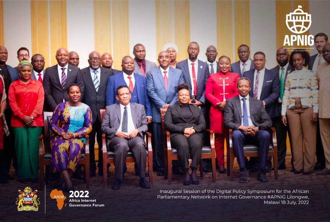 neemalugangira's tweet photo. A dream come true. 

28 MPs from across the African continent are in #Malawi for the launch of African Parliamentary Network on Internet Governance #APNIG starting with inaugural 2-day #digitalpolicy symposium. Digital challenges are cross-border and so should be the responses. https://t.co/HeBk64mk4L