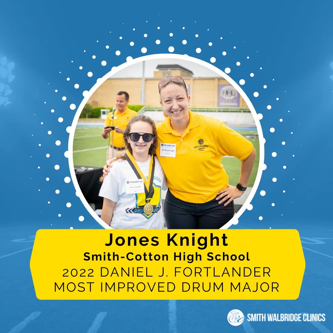 We are very proud of senior Jones Knight for her hard work at drum major camp last week. Congratulations, Jones!