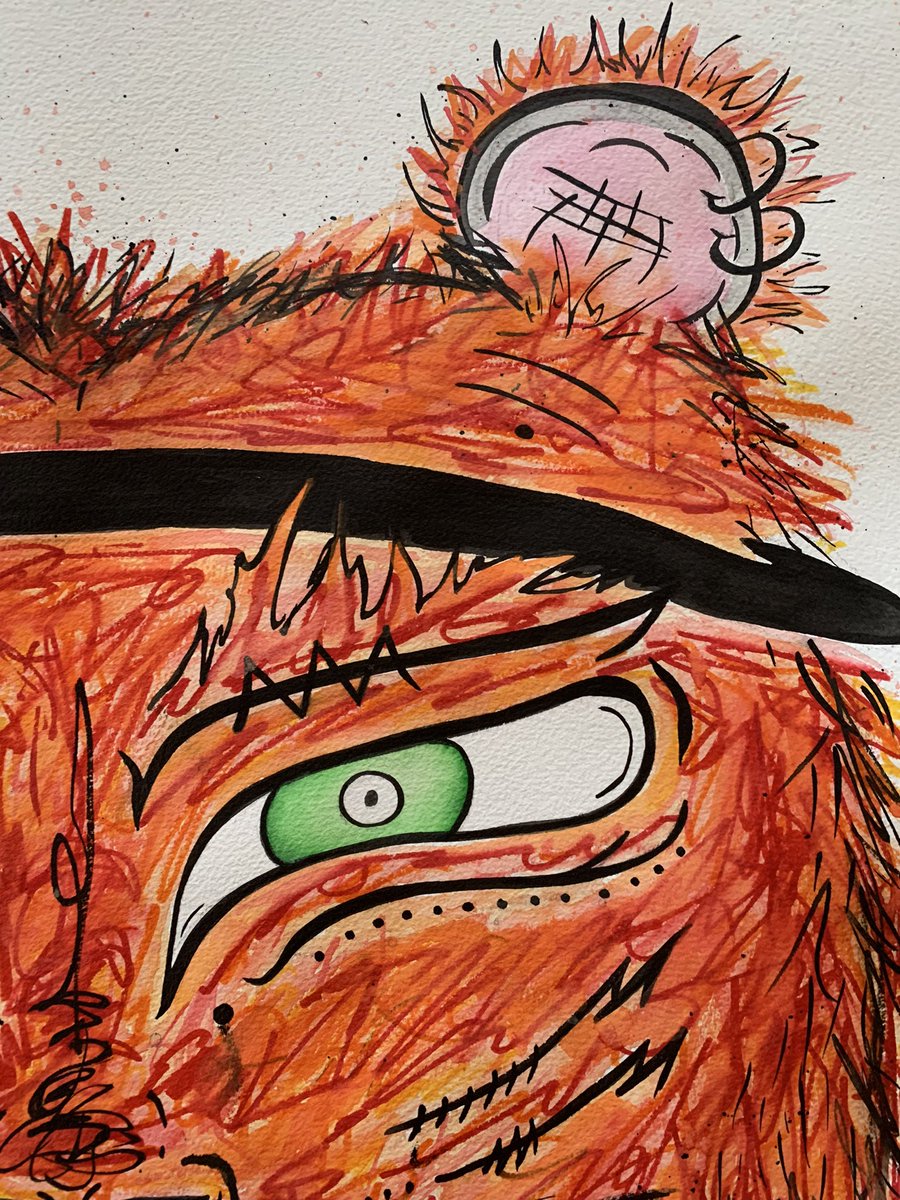 mxpermuy's tweet photo. WARRIOR - Tiger Poster 2 - Watercolor + India Ink - 2022 https://t.co/jxUVLoY026