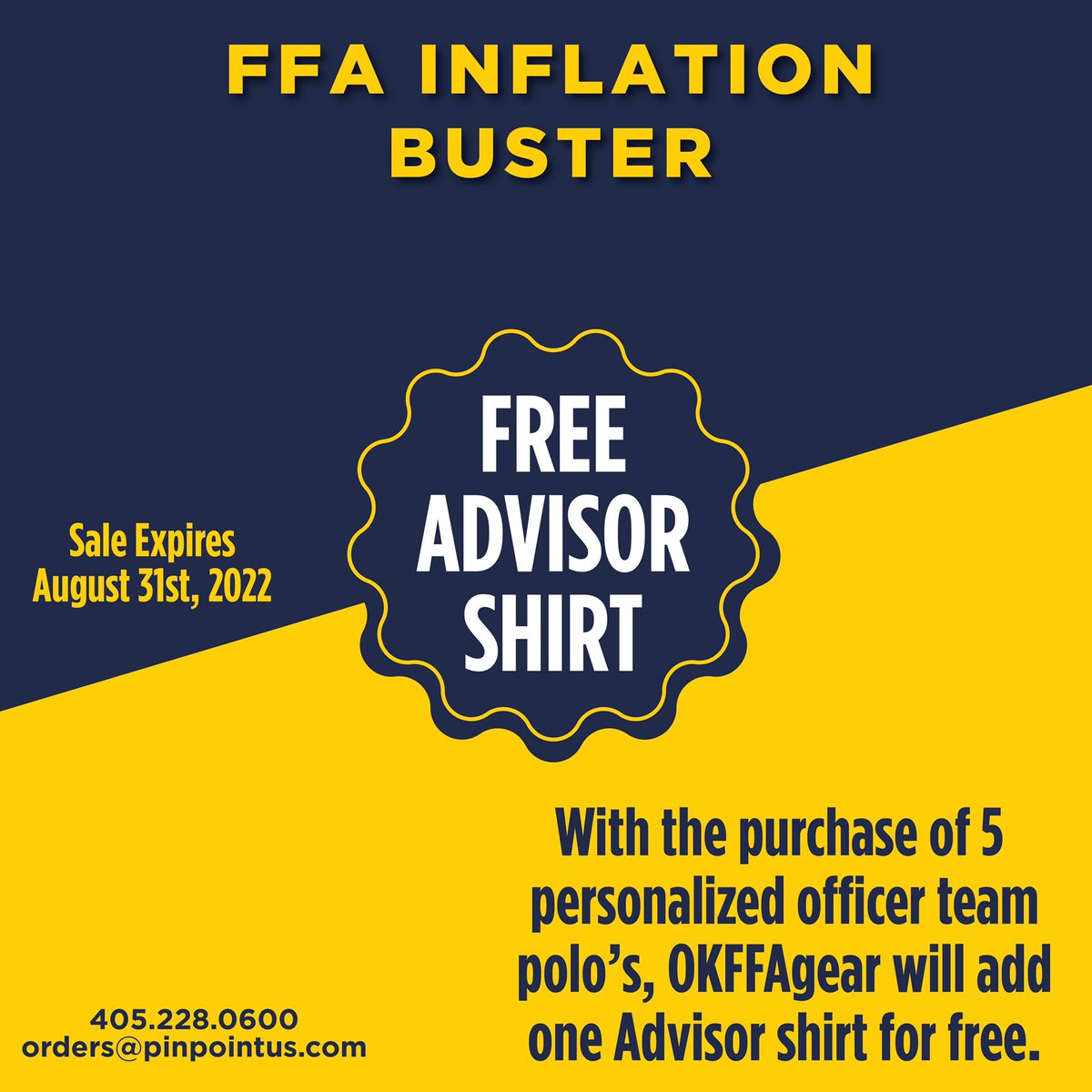 OKFFAgear has some exciting news! 
•
•
•
Contact Maddi to get started on your order. If you’re looking for different colors and styles, we have new options to choose from! 
#okffagear