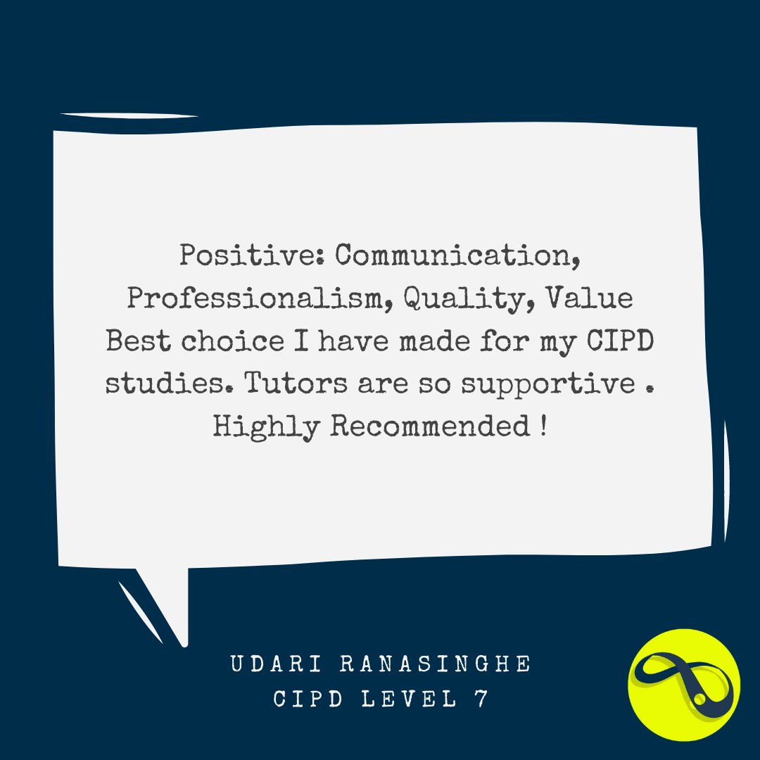 Our students experiences and feedback and what matters most to us.  #CIPD #studying #professionalqualifications #HR #learninganddevelopment #students #feedback