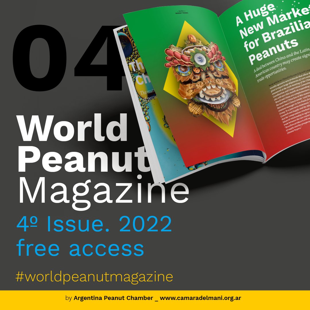CamaradelMani's tweet photo. 🥜¿Ya leiste la WORLD PEANUT MAGAZINE #4?
✅Suscripción gratuita, edición impresa a demanda
📲Accedé GRATIS desde este link https://t.co/U9O5BeNq4r
Agradecemos el apoyo de nuestros sponsors
#WPMAG #WPMagazine #peanutnews https://t.co/VdM1kLXPzH