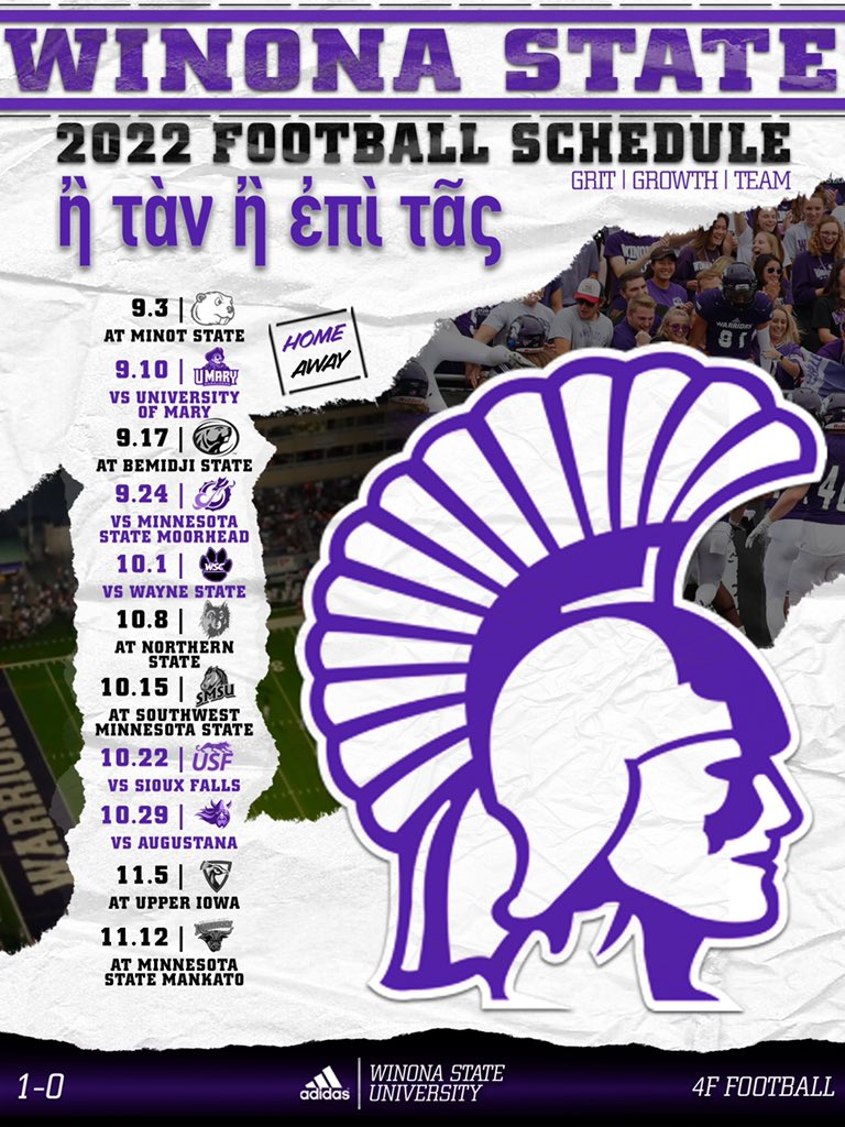 WinonaState_FB's tweet photo. Warrior Football.... 

Coming soon‼️

#GGT⚔️ https://t.co/PaBE9ANRcU