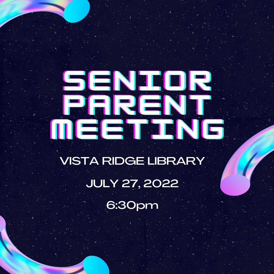 VRHSProjGrad23's tweet image. Come join us for our first OFFICIAL parent meeting for #projectgrad Seniors 2023! 

What we’ll talk about:
👉🏼Introduce the 2023 Parent Board
👉🏼Learn about planned Fundraisers/Events for the year
👉🏼Sign up to volunteer in EVERY WAY POSSIBLE! @VistaRidgeHS