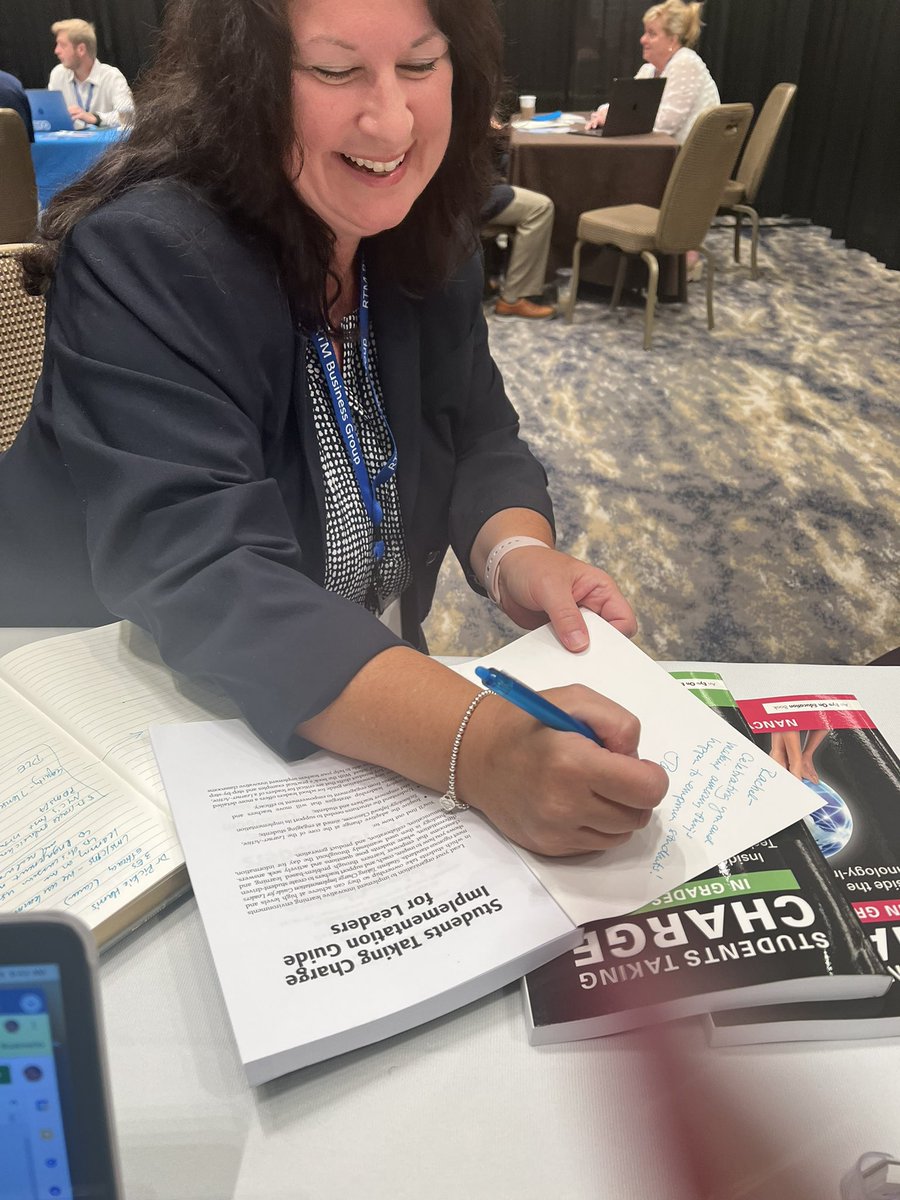 She (@Tanya_IDE) got a request to sign her book at one of our meets today! 🥰 the joy. #RTMK12