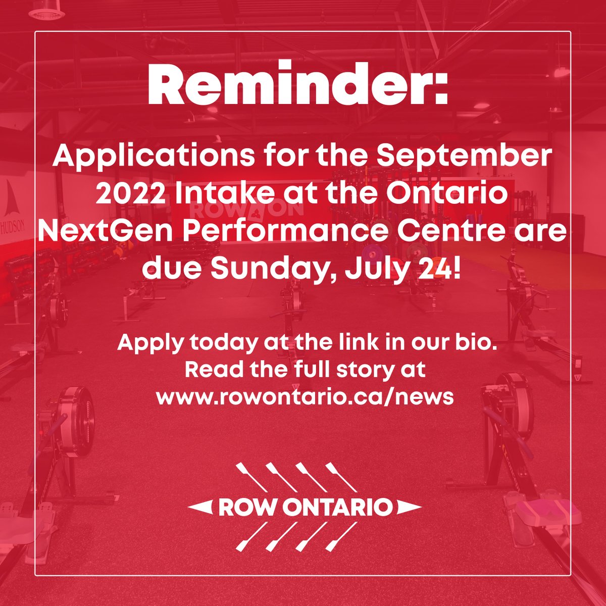 ROWONTARIO's tweet photo. If you aspire to compete on the national team, don't forget to apply to row at the ONGPC by July 24! 

Find out all the details and apply today👇#RowOn
https://t.co/WEjK54eAZ2 https://t.co/qDXIMCGluY