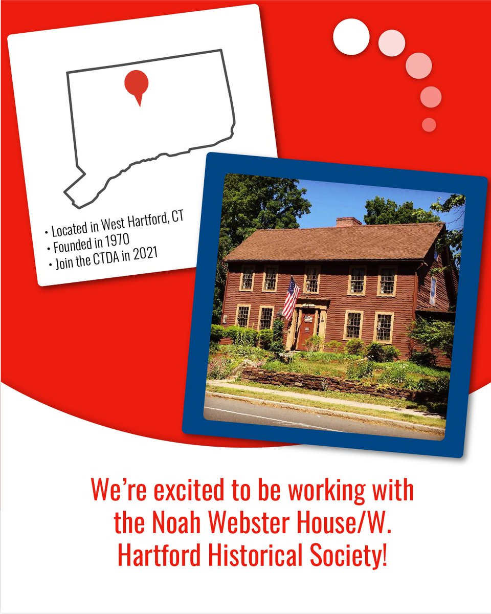 ctda_official's tweet photo. Happy #MemberMonday featuring Noah Webster House/West Hartford Historical Society! Check out them out at @NoahWebHouse or their website https://t.co/ik4PzyXO8I.

Go to the link in our bio to see their CTDA collection! https://t.co/qErAIGxwyh