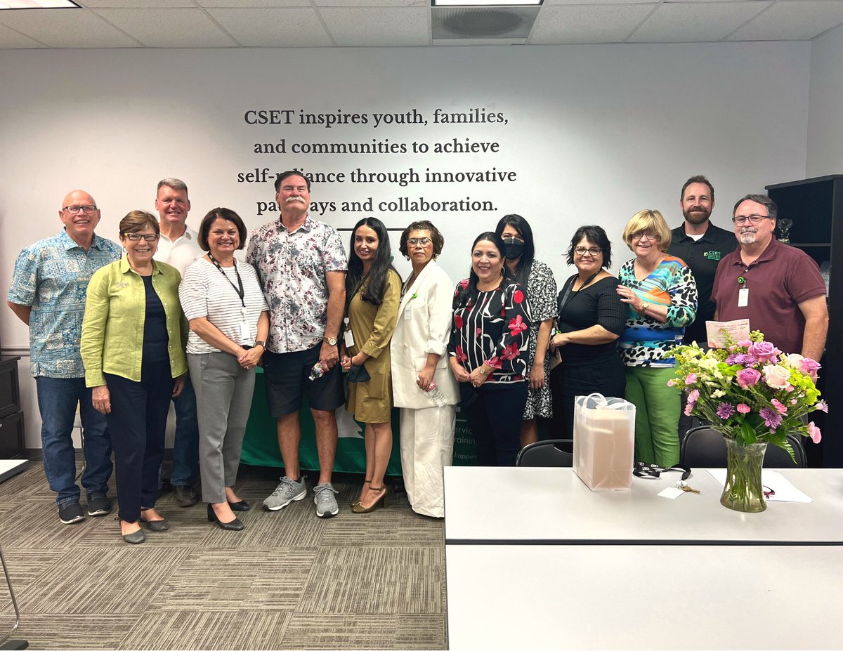 CSET's tweet photo. This Mission Monday we are celebrating our Executive Director and her 10 yr anniversary at CSET. Mary Alice Escarsega-Fechner has served CSET for over 28 years and has helped the organization flourish. Thank you for your dedication! #misisonmonday https://t.co/sSQa5b3Kmf