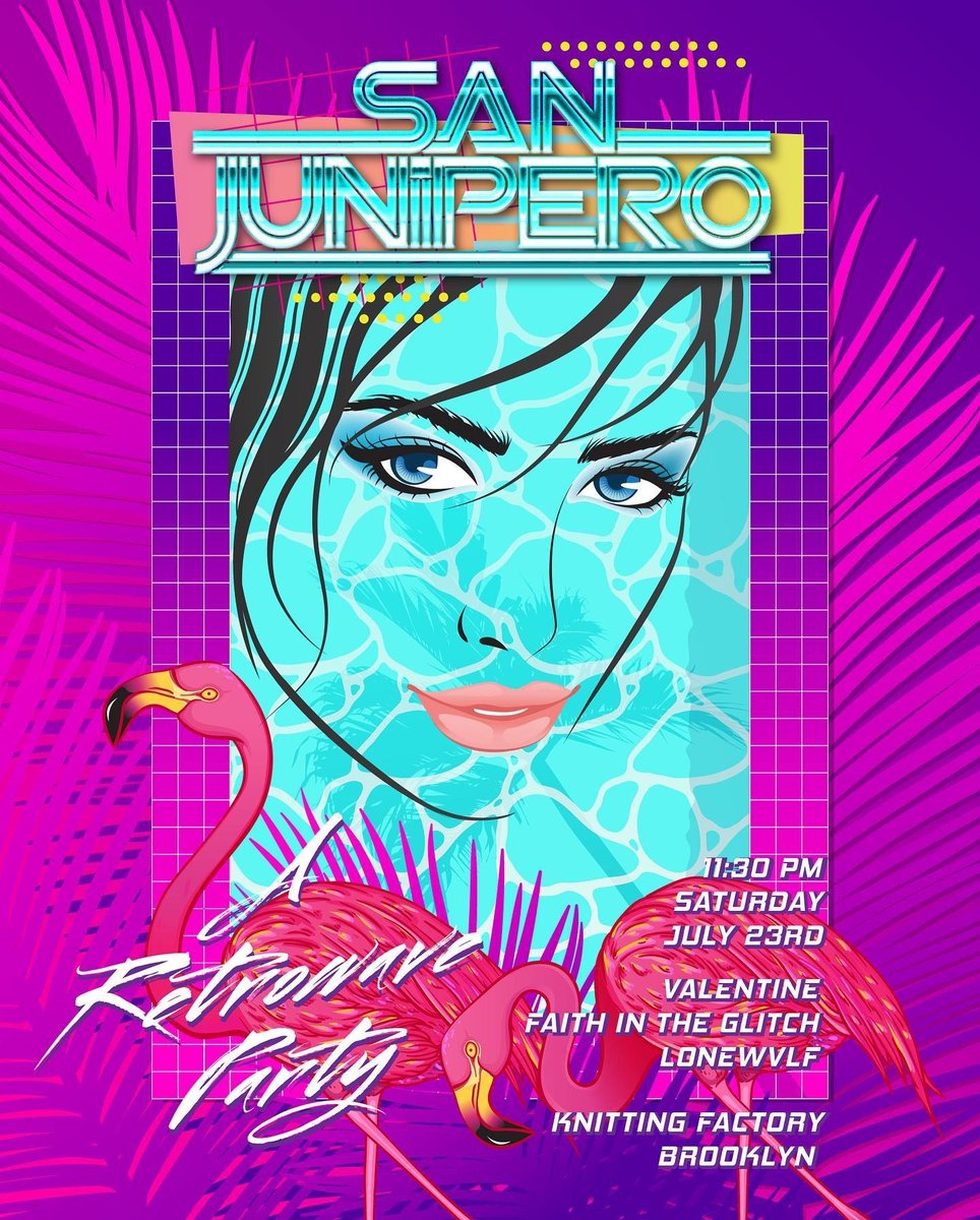 This Saturday we say farewell to @KnitFactoryBK with some rad synthwave! Linktr.ee/nightwav for tickets!