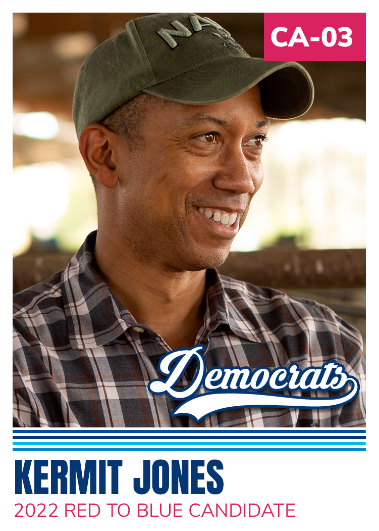 DrKermitJones's tweet photo. 🚨MAJOR ANNOUNCEMENT: Today our campaign was added to @dccc's Red to Blue program, which is reserved for the most competitive house races across the country. Our grassroots-led campaign to deliver real leadership to CA-03 residents is strong as ever! https://t.co/8yTugXXU6H