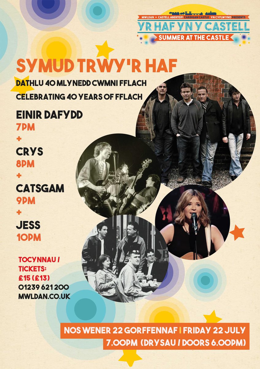 Yn anffodus, oherwydd amgylchiadau annisgwyl, ni fydd teyrnged i'r band yn Eisteddfod Genedlaethol Tregaron eleni. Ymddiheuriadau i bawb oedd yn gobeitho clywed caneuon y band. Fydd Einir Dafydd yn canu nifer o glasuron poblogaidd y band yng Nghastell Aberteifi, Gorffennaf 22.