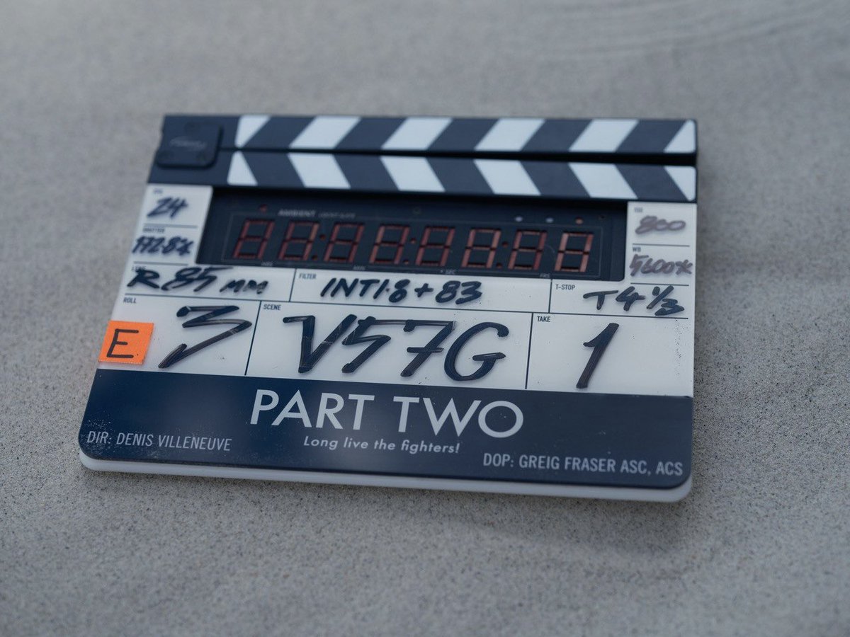 dunemovie's tweet image. We’re rolling. Production on Dune: Part Two has begun. #DuneMovie