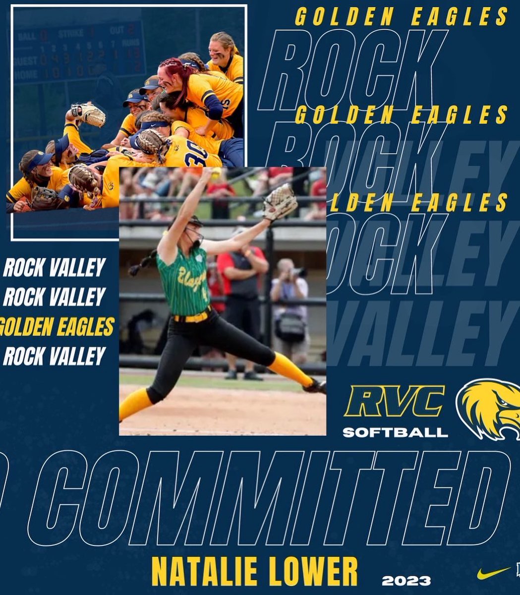 NatalieLower3's tweet photo. I would love to announce I verbally committed to Rock Valley to continue my academic and athletic career. I want to thank every single coach I’ve had in my life, my family, and especially my friends for pushing me to never forgetting my dream! https://t.co/21Wf0d7cGK