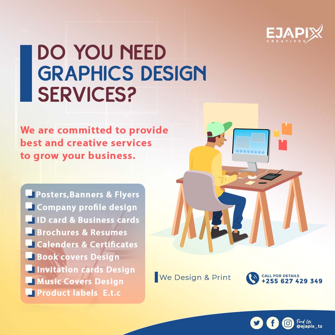 ejapix_tz's tweet photo. Do you need Graphics Design Services?.... Kindly Dm me
#GraphicDesign #posters #designinspiration #matangazo #mabango #tanzania #dodoma #arusha https://t.co/4V4ew5Unof