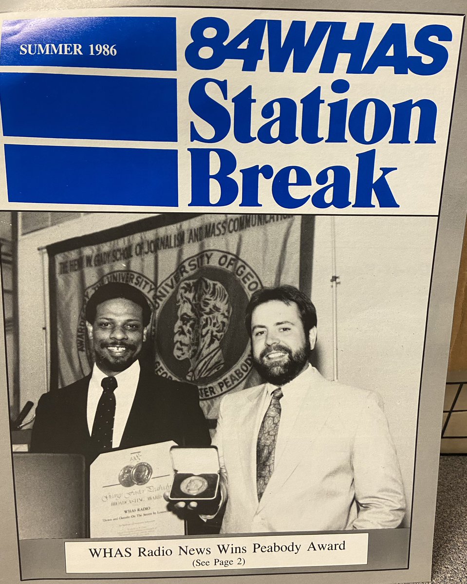 840WHAS's tweet photo. One of four Peabodys awarded to WHAS radio news. 🎙
#WHAS100years https://t.co/4NC0GpRi7p
