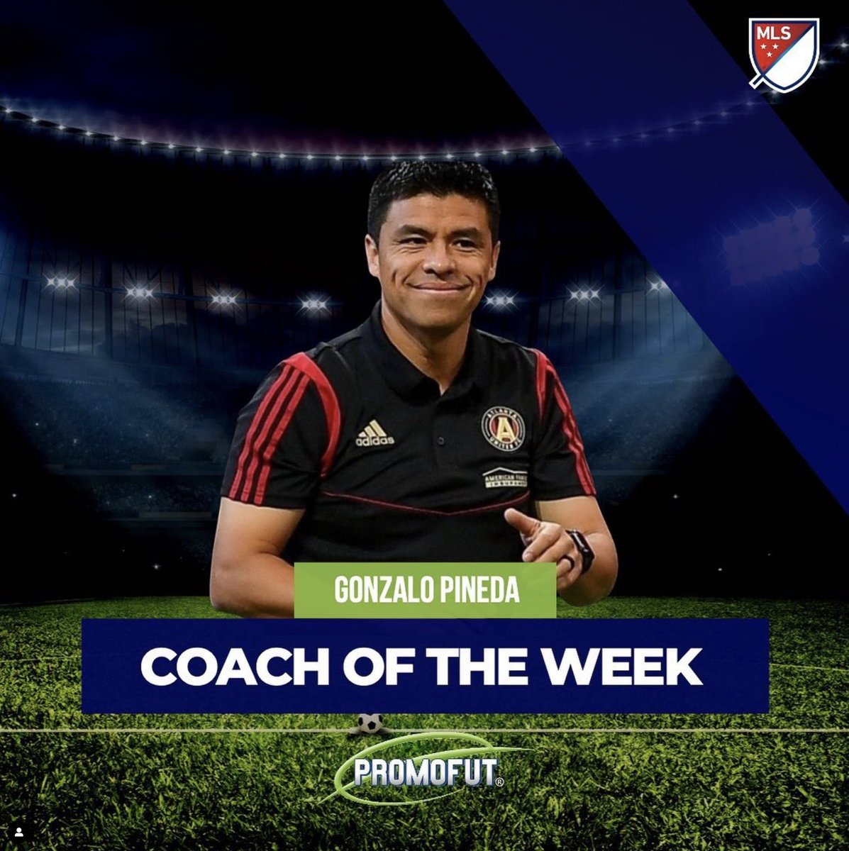 PROMOFUToficial's tweet photo. ¡Muchas felicidades Gonzalo! Coach of the week 🙌🏼⚽️ @GonzoPineda8 https://t.co/Vsax1IbZTx