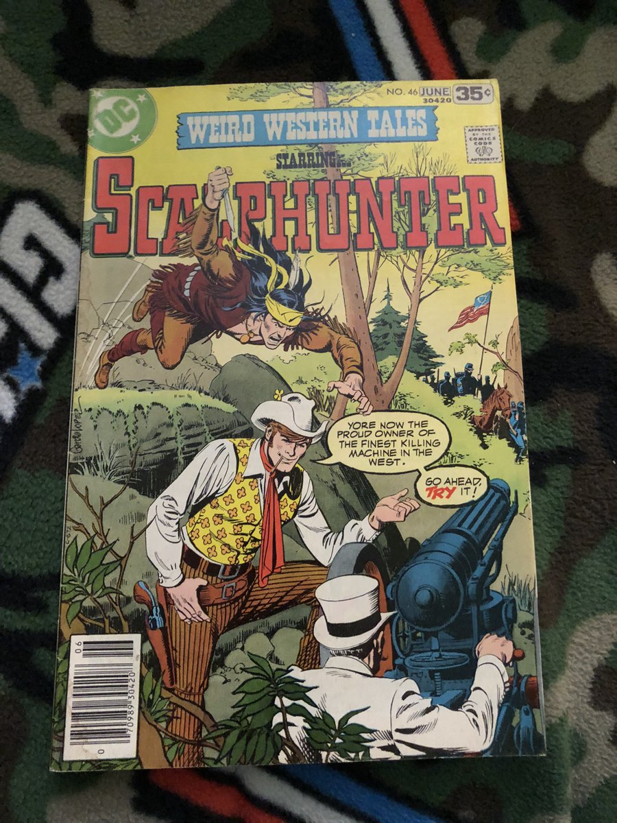 Big5Army's tweet photo. @cannonhillcomic @citycentrecomic I always liked this #Scalphunter cover by #JLGL! As a fan it was an extra treat when #BatLash showed up. https://t.co/wYzQqEjptb