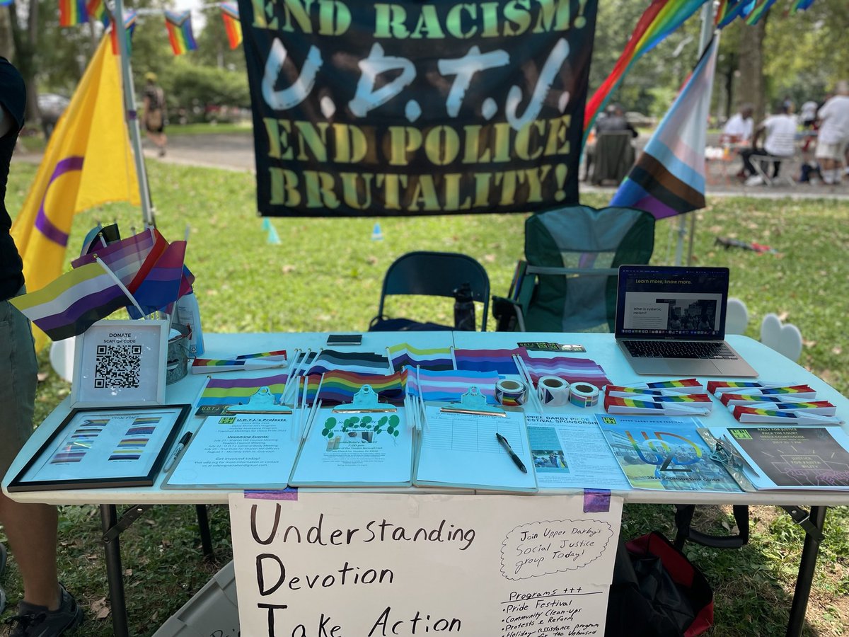 UDTJ7's tweet photo. Thank you to @phillytransmarch for such a wonderful event! We had a blast and interacted with so many great folks. Looking forward to the next event! #nonbinarypeoplesday #nonbinarypeoplesdaycelebration #phillytransmarch https://t.co/yir4BtbFXk
