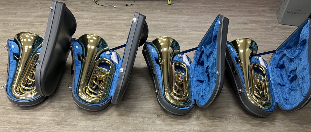 Thank you <a href="/HumbleISD_Arts/">Humble ISD Fine Arts</a> and <a href="/HumbleISD/">Humble ISD</a>  for the four new tubas for our band program!