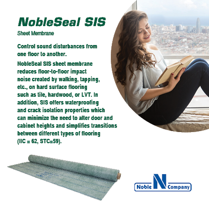 NobleCo's tweet image. THE SOUND OF SILENCE
NobleSeal SIS is the ONLY membrane that offers sound reduction, crack isolation, and waterproofing all in one
• Effective impact sound reduction
• LIFETIME WARRANTY
#soundreduction #waterproofing #crackisolation #shower #showerdesign #interiordesign