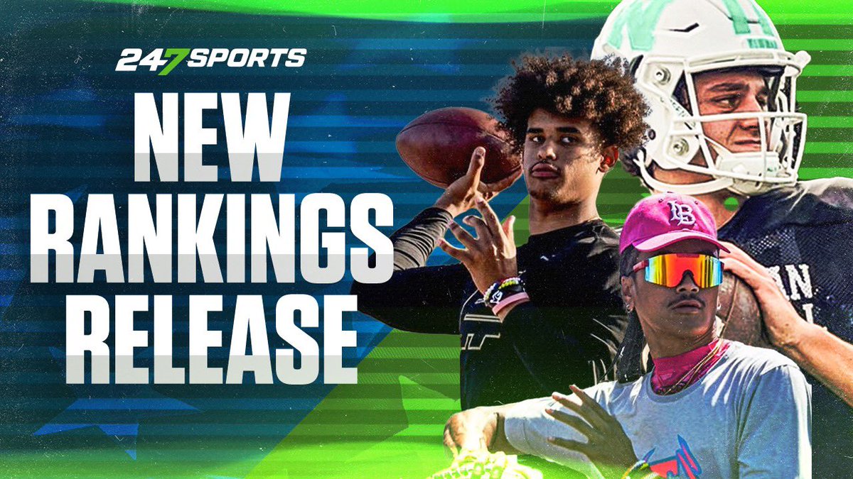 🚨 NEW RANKINGS RELEASE 🚨 We unveil the new Top247 Rankings for the 2023 class here LIVE on 247Sports YouTube NOW! 📺 youtube.com/watch?v=QO0j5f…