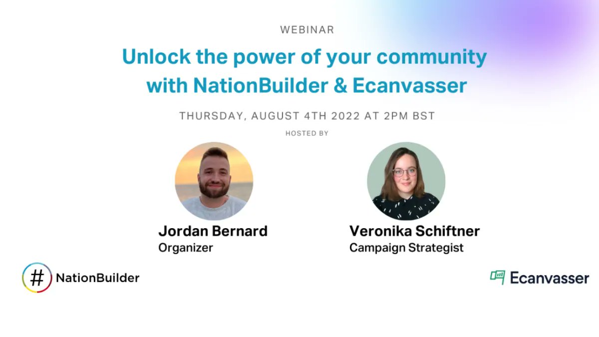 ecanvasserapp's tweet photo. Webinar Aug 4th: Learn how political organizations can engage with their communities and efficiently grow their supporter base! Register today: https://t.co/1g8OueAA5I #politicalcampaigns https://t.co/k5tV70aW9x