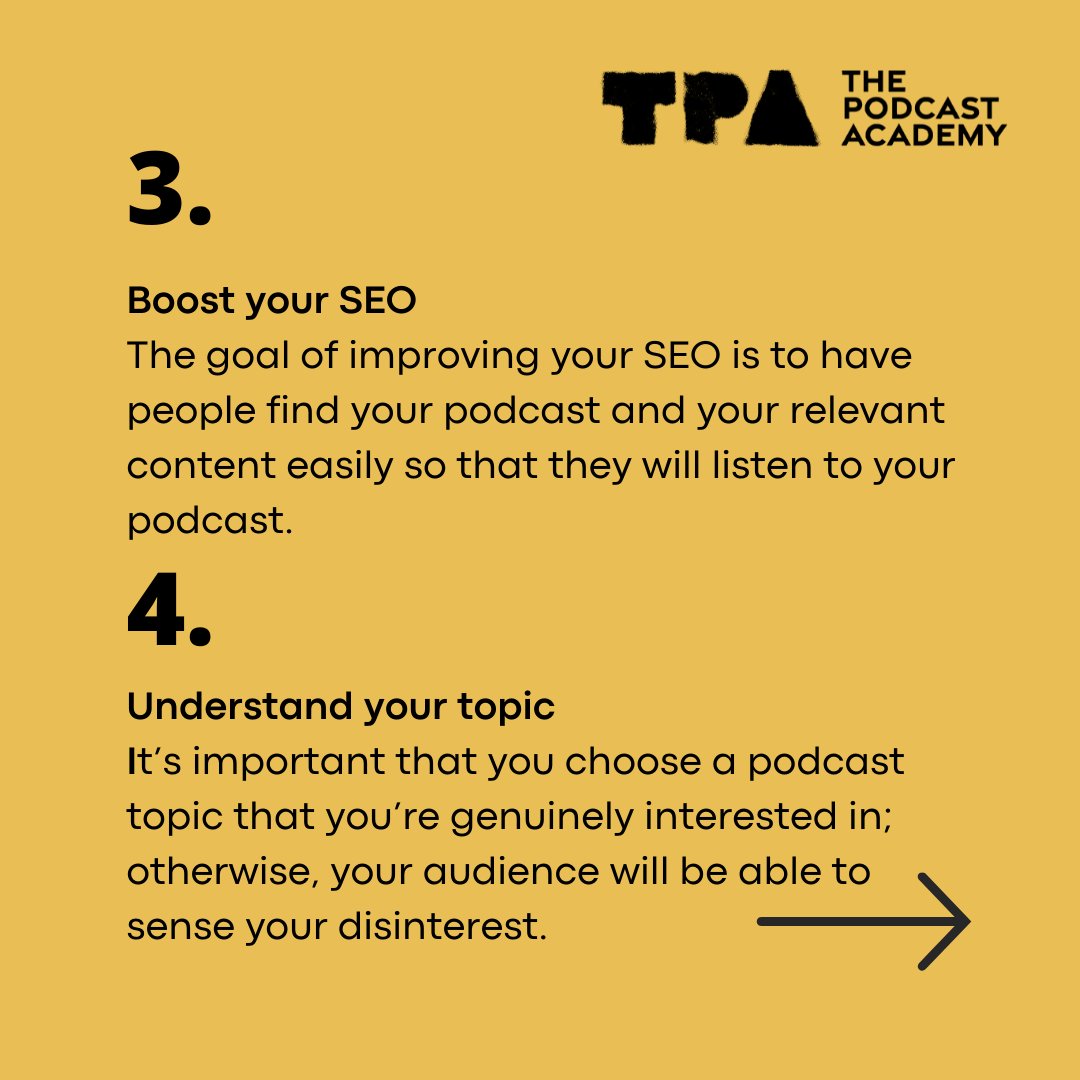 podcastacademy's tweet photo. How do you make your podcast binge-worthy?

Know someone who's looking to create binge-worthy podcast content? Share this post with them!

#thepodcastacademy #podcasting #podcasters #podcastingcommunity #startingapodcast #bingeworthy https://t.co/YLhliKXR98