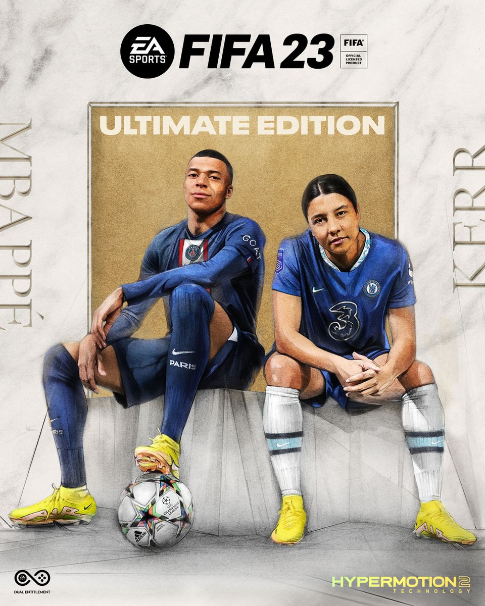 Presenting your #FIFA23 Cover Stars: @samkerr1 and @KMbappe ⭐️⭐️ Two phenomenal forces up front. One ultimate strike partnership. See the full reveal on July 20 ➡ youtu.be/o3V-GvvzjE4