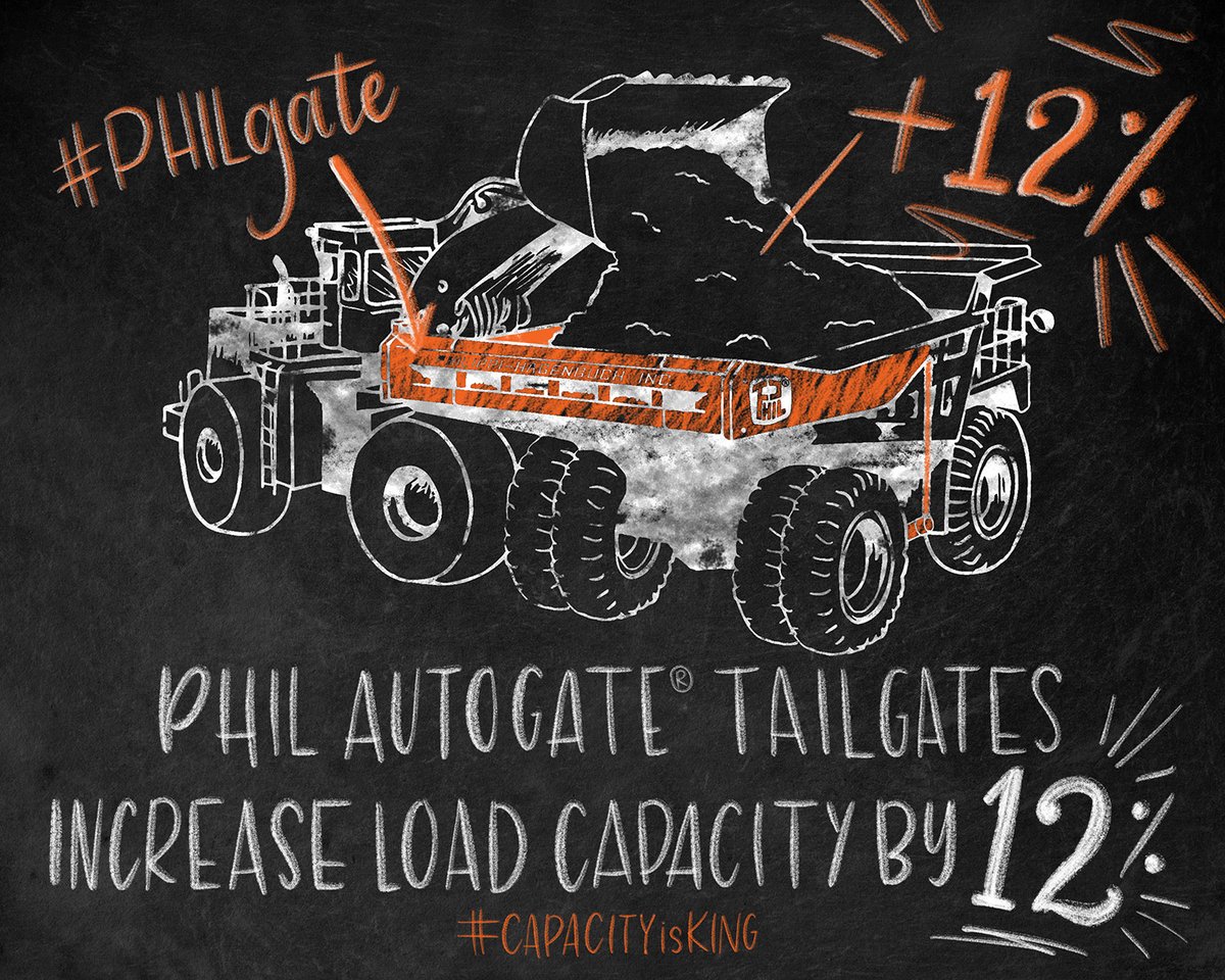 Did you know that #PHILtailgates can increase the load capacity of a haul truck by 12%? Use our #TailgateCalculator do see just how much #PHILgates would improve your operation >>> phil.mobi/3Oiefw6 #PHILfact #CapacityIsKing