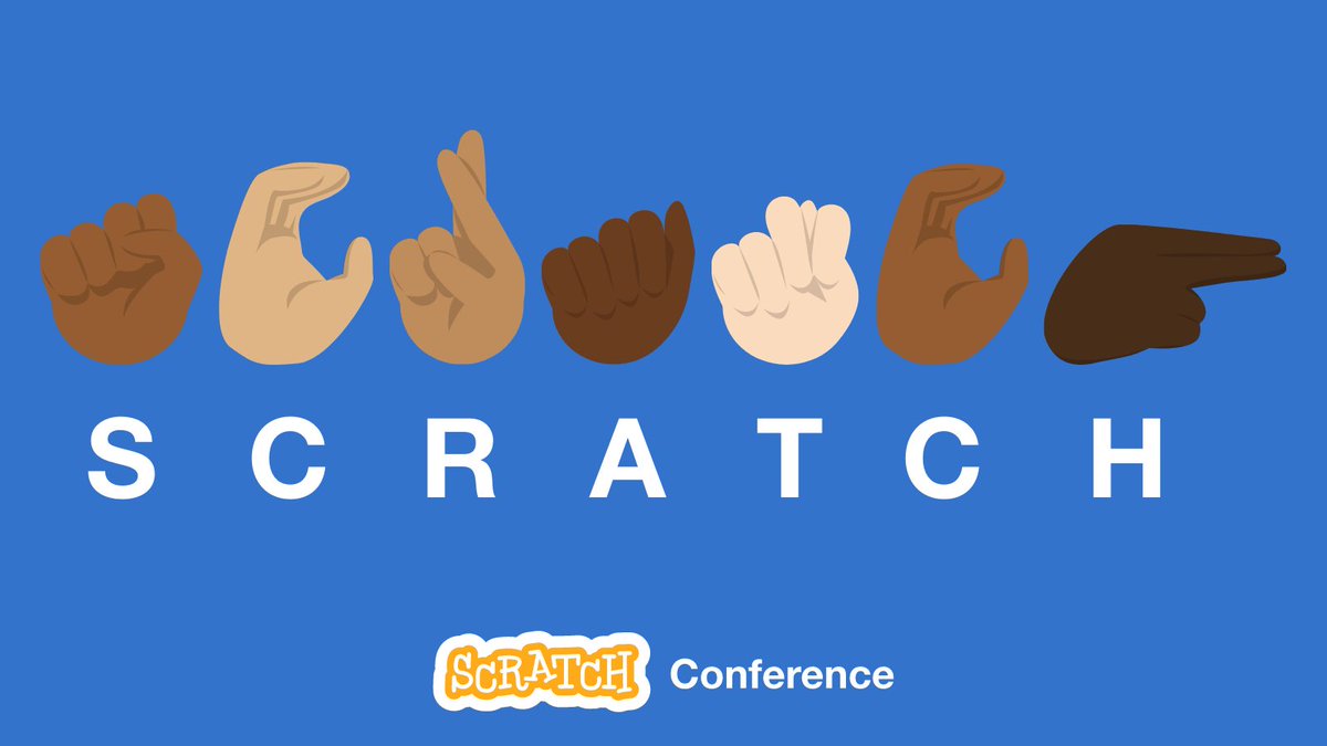 scratch's tweet photo. Did you know? Many #ScratchConference sessions will be available in multiple languages, including ASL! We can't wait to create and connect with you this Thursday, July 21. Don't miss your chance to register for free: https://t.co/8yUj8Lwfs7 https://t.co/yo2Dr1wcwA