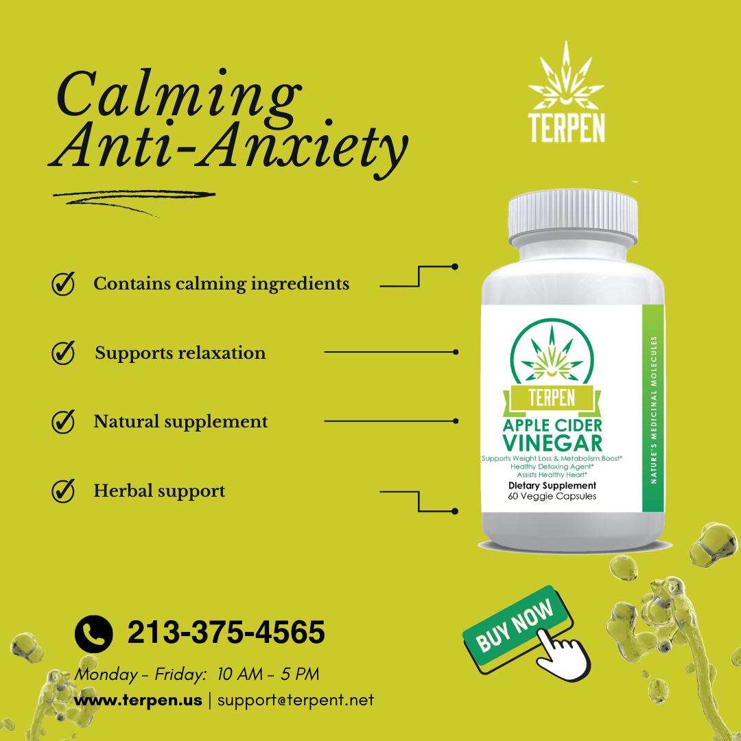 TerpenInc's tweet photo. 💆Our #Calming Anti-Anxiety #Supplement contains vitamins, minerals and natural herbs. 

💆We selected ingredients that are believed to have #Calming and #Relaxing #Benefits. 

🌐https://t.co/lIekPkYFBZ
📩Support@Terpen.net
📞+1(213)375-4565

#Terpen #affordable #AllNatural https://t.co/PydRX2Gsy3