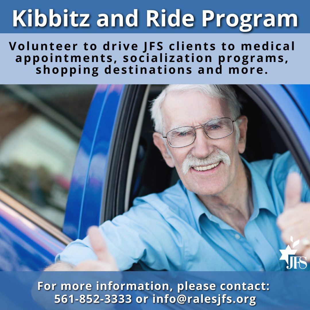 Ruth & Norman Rales Jewish Family Services on Twitter "The JFS Kibbitz and Ride Program began