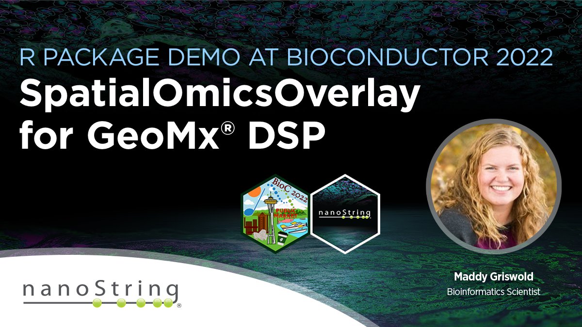 brukerspatial's tweet photo. Join us at #BioC2022! Bioinformatics Scientist Maddy Griswold will be showing users how to annotate spatial data with the new SpatialOmicsOverlay Package for GeoMx. Get a sneak preview ππ
https://t.co/GtBBTrjNer
#SpatialInformatics #SpatialOmicsOverlay https://t.co/tpMvUVl2Gp
