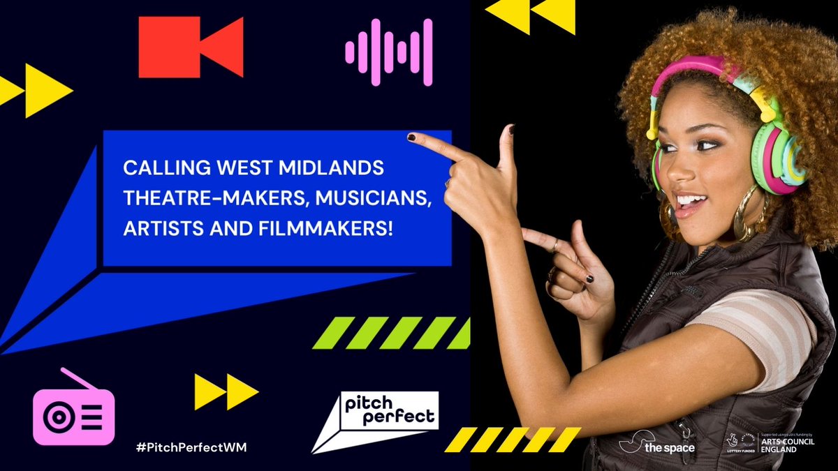 CreateCentralUK's tweet photo. CALLING all West Mids creatives!
If you’re full of ideas that you think would be great for TV or radio - then this opportunity is for you!
✍️Writers
🎭Theatre-makers
🎬Filmmakers
👨🏽🎤Artists
💃🏽Dancers
🎹Musicians
Submit your ideas - https://t.co/fllnnl3ltV
#PitchPerfectWM https://t.co/HwWSwFu7ZO