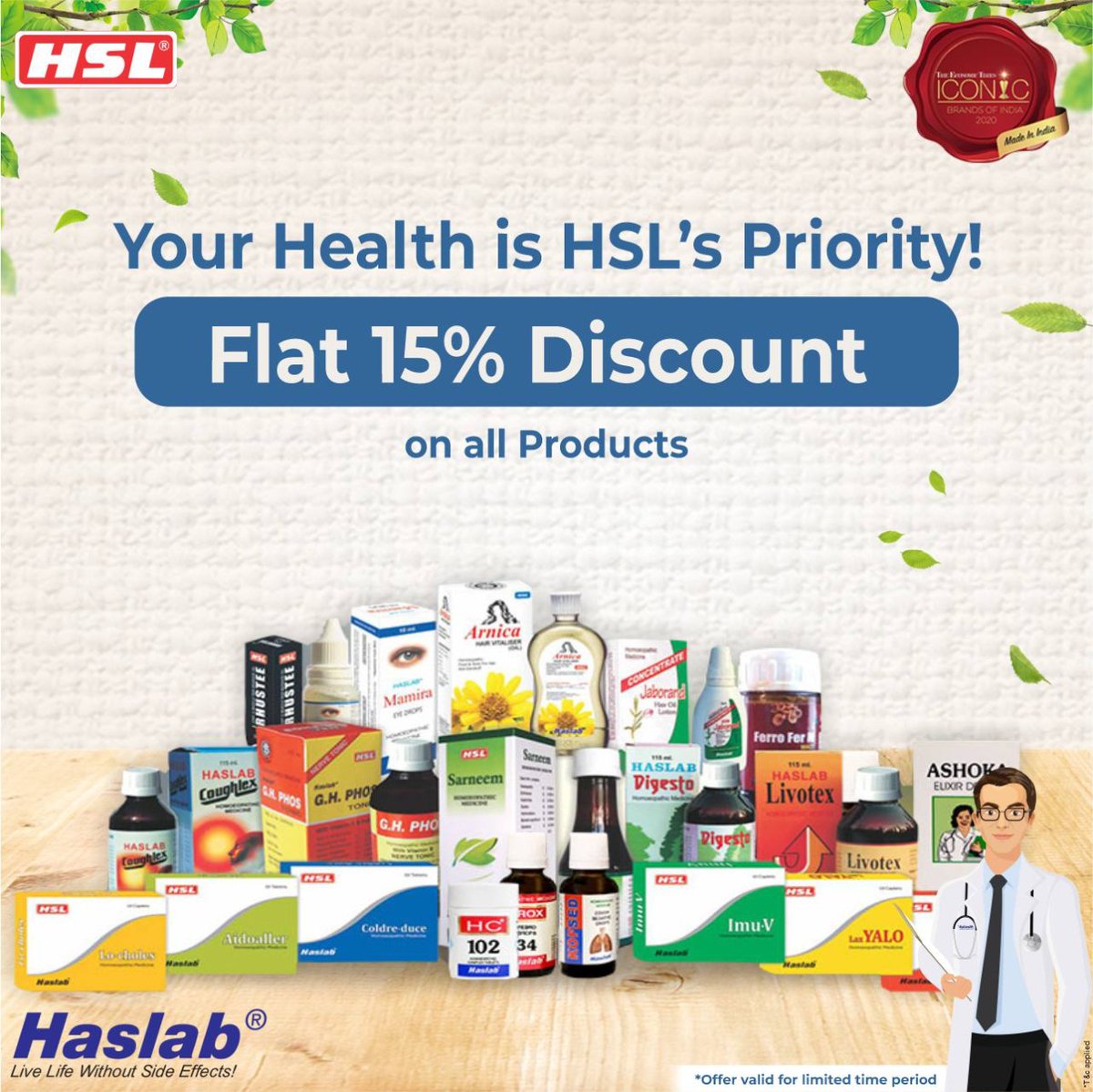 Haslab1's tweet photo. Order from our range of homoeopathic medicines and get a flat 15% discount*
*T&C applied
#haslab #homoeopathy #healthylifestyle #healthy #healthyliving #medicine #homoeopathicmedicine #homoeopathyheals #homoeopathydoctors #homoeopathyforall #homoeopathic #discount #combodeal https://t.co/bWySDXN7f3