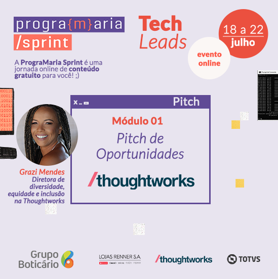 programaria's tweet photo. Uma semana te contando tudo sobre Liderança Técnica! A #PrograMariaSprint é totalmente gratuito, #VamosJuntes? Inscreva-se no link da bio! https://t.co/7G0IjiVKIM